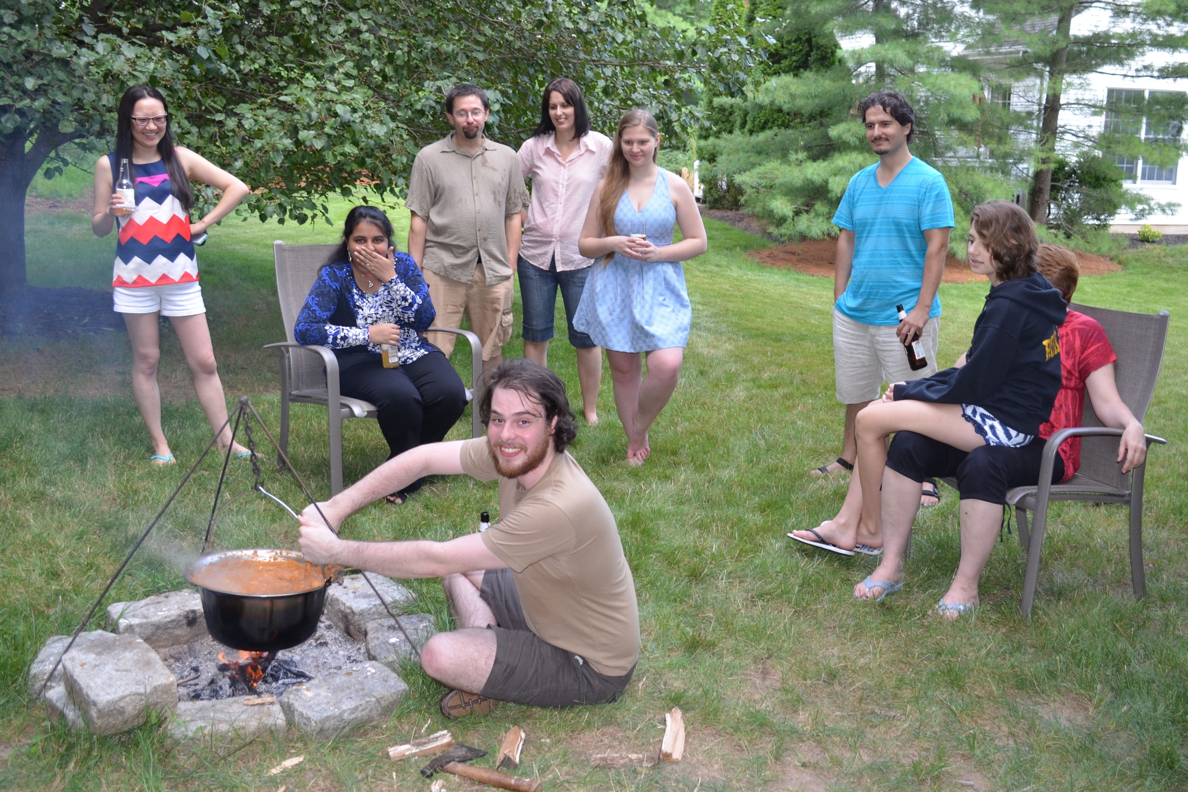 2014-07-26-Lab Party cooking outdoorss 3